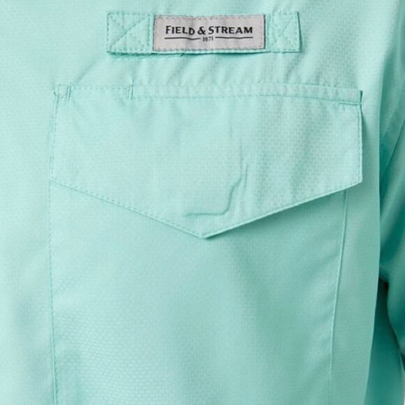 F&S Men's Small Green Short Sleeve Fishing Shirt - Picture 7 of 7